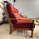 1人掛けソファ ウッドハウスⅡ ウォールナット材 オイル塗装/ウレタン塗装　ファブリック 本革