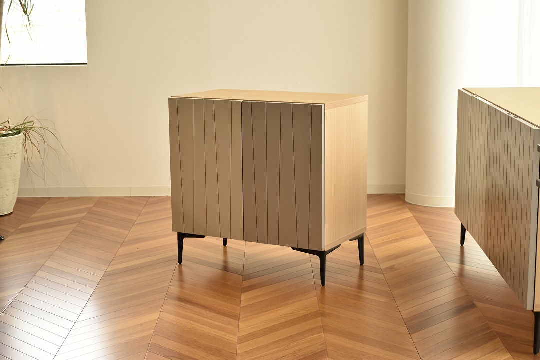 75サイドボード　【204-HO】　観音開き/スチール脚