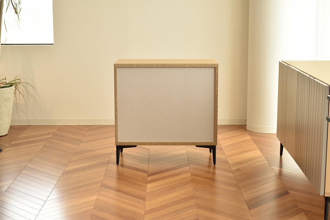 75サイドボード　【204-HO】　観音開き/スチール脚