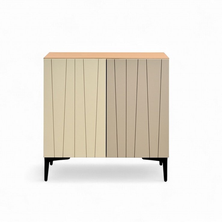 75サイドボード　【204-HO】　観音開き/スチール脚