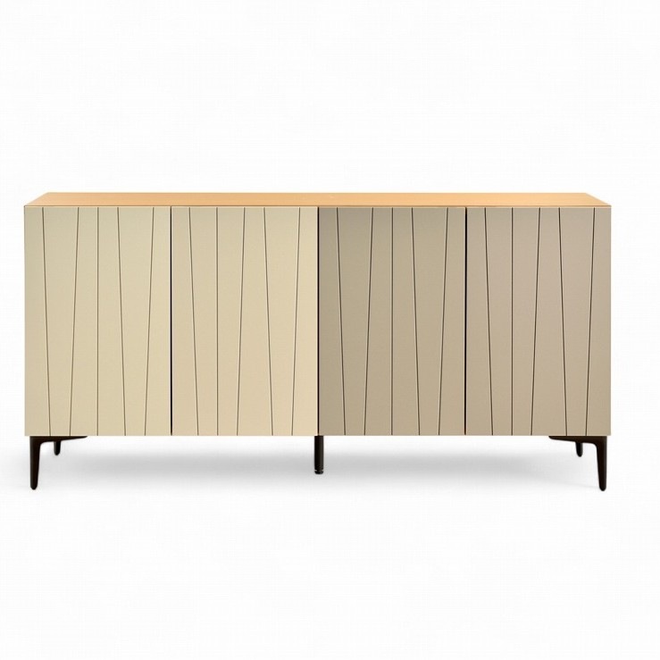 150サイドボード　【204-HO】　観音開き/スチール脚