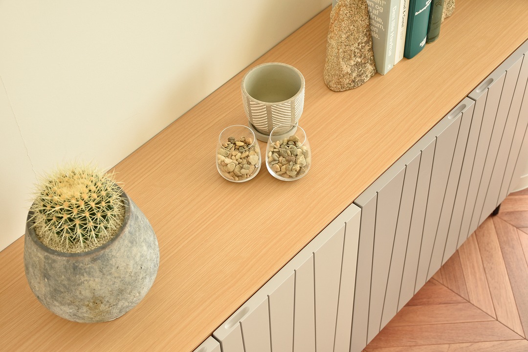 150サイドボード　【204-HO】　観音開き/スチール脚