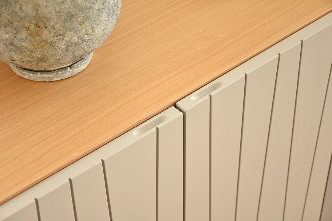 150サイドボード　【204-HO】　観音開き/スチール脚