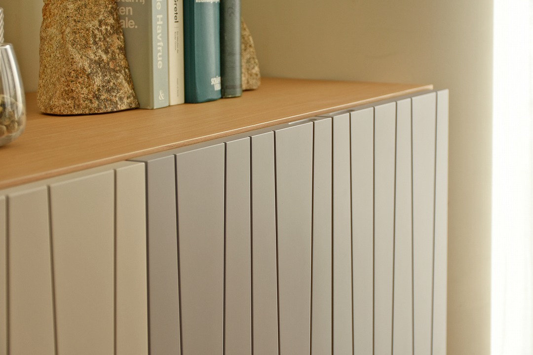 150サイドボード　【204-HO】　観音開き/スチール脚