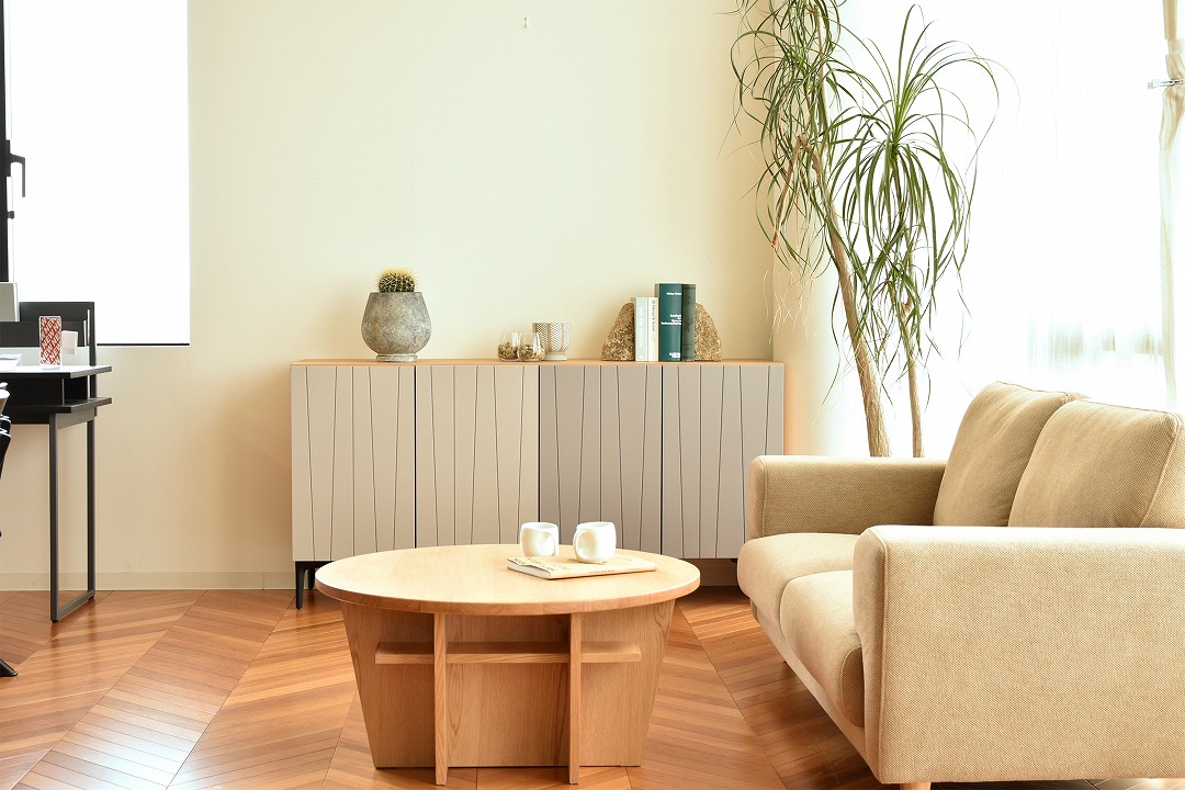 150サイドボード　【204-HO】　観音開き/スチール脚