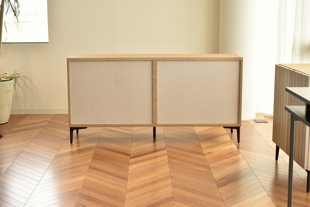 150サイドボード　【204-HO】　観音開き/スチール脚