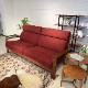 2.5人掛けソファ ウッドハウスⅡ ウォールナット材 オイル塗装/ウレタン塗装　ファブリック 本革