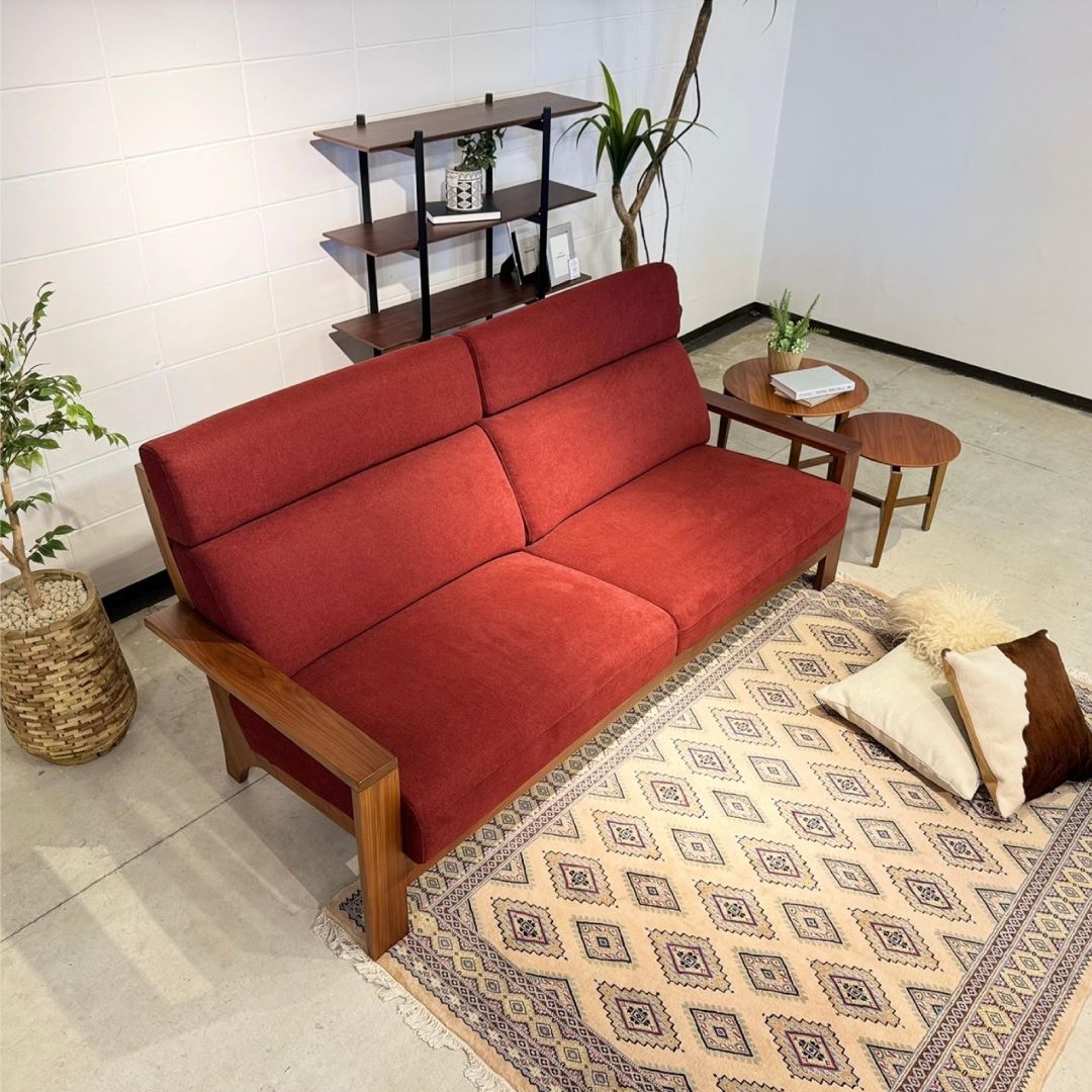 3人掛け ウッドハウスⅡ ウォールナット材 オイル塗装/ウレタン塗装