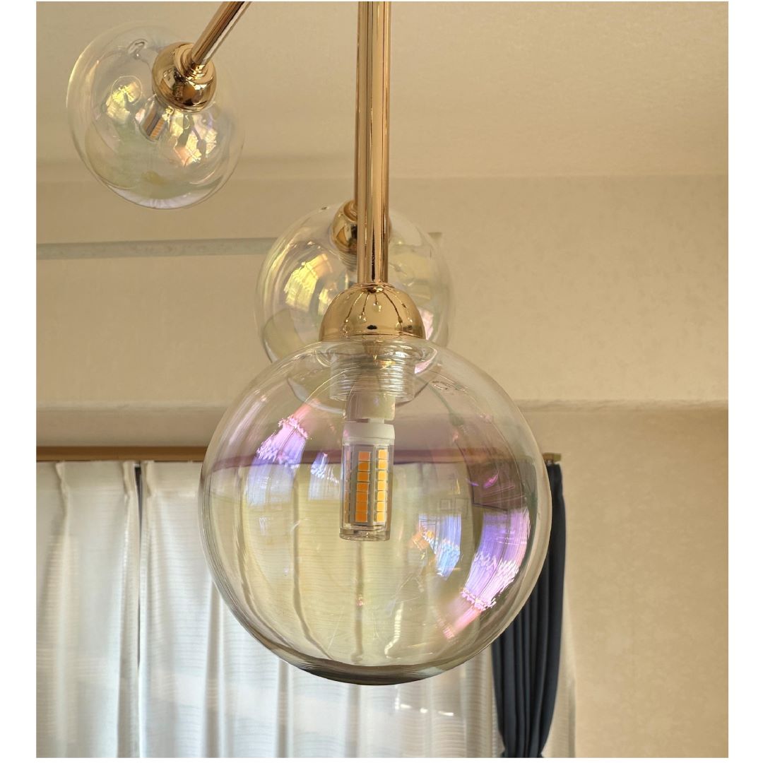 LEDペンダントランプ IND-021/10 G9型LED10灯タイプ ゴールド