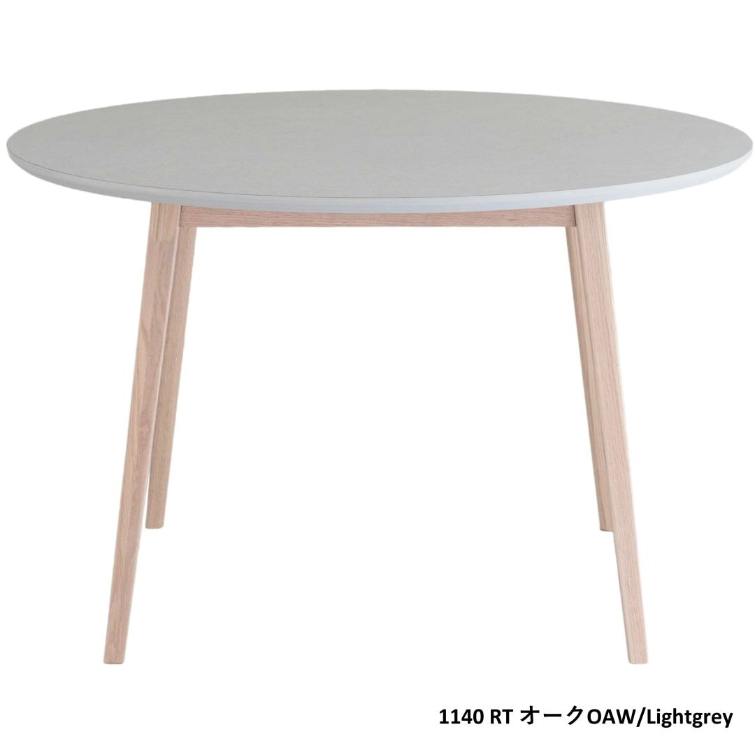 円形ダイニングテーブル FIKA 1140RT 直径114cm モルタル調  グレー 北欧  ※旧品番FUSION(フュージョン)1140RT※