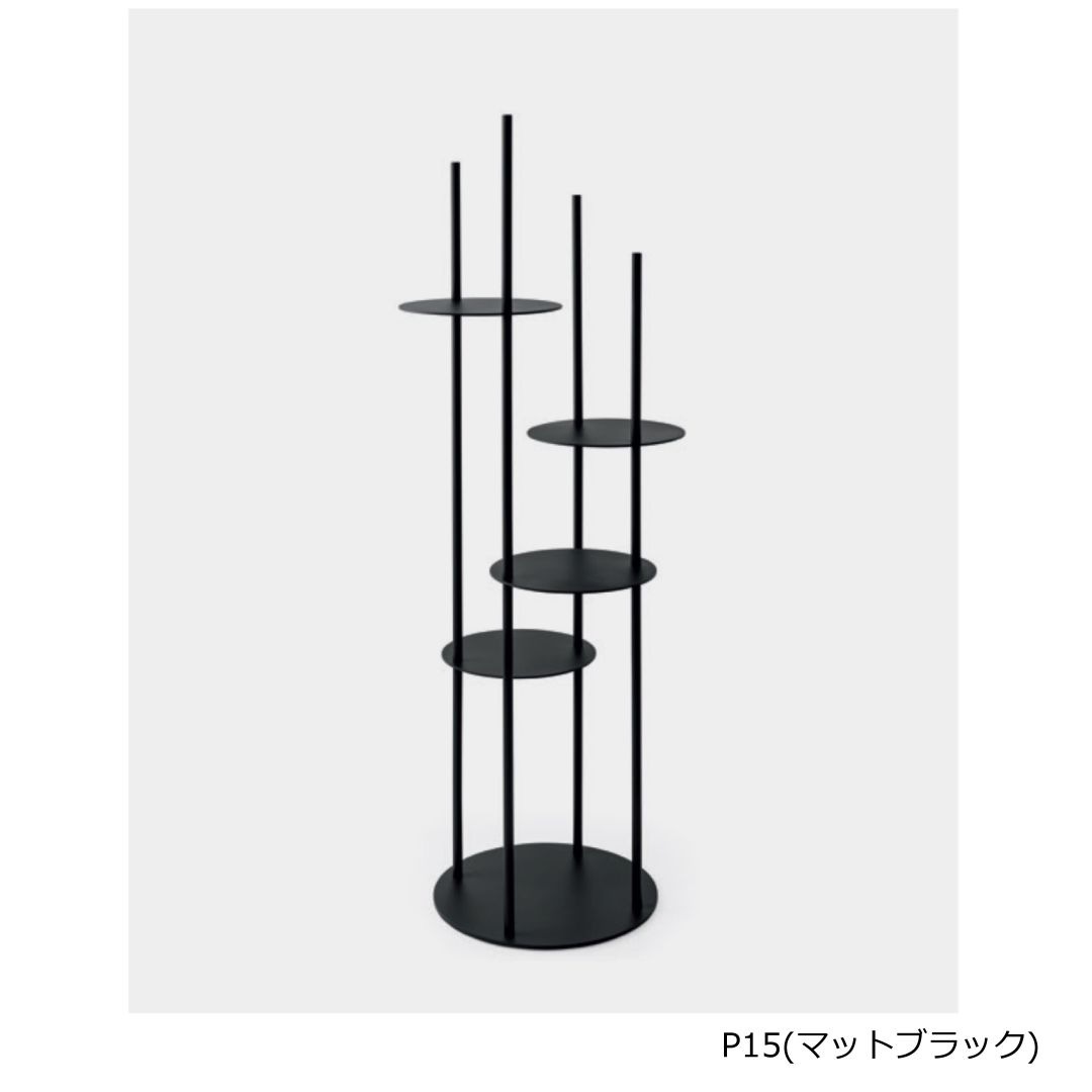 スタンドシェルフ　Calligaris カリガリス　Circles　CS5107　マットブラック/マットブロンズ