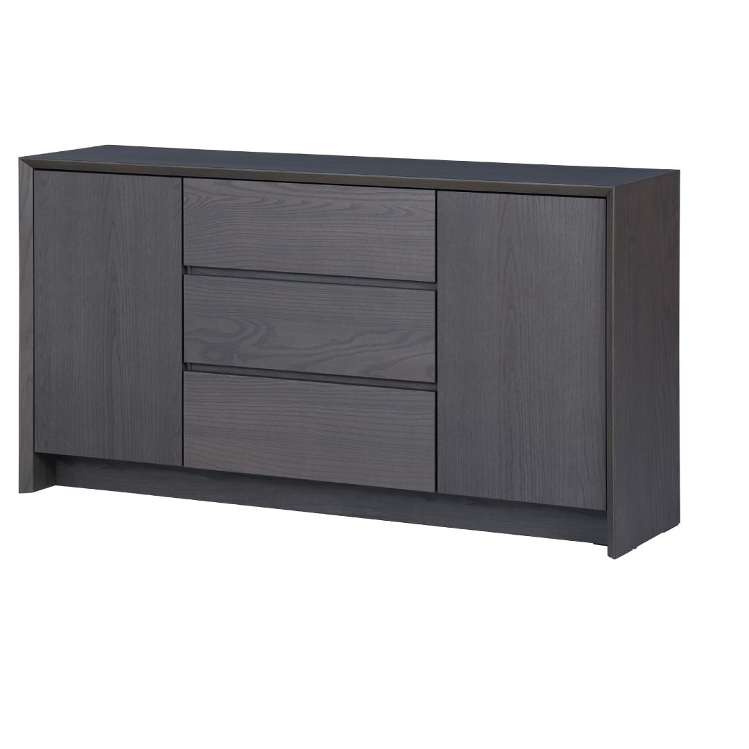 サイドボード ザウス アッシュ突板 グレイッシュカラー ウレタン塗装