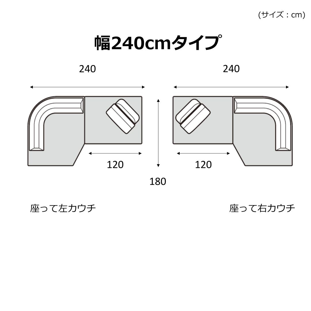 フリースタイルソファ　LOHKO(ロフコ)　幅320・300・280・260・240cm　背クッション可動タイプ