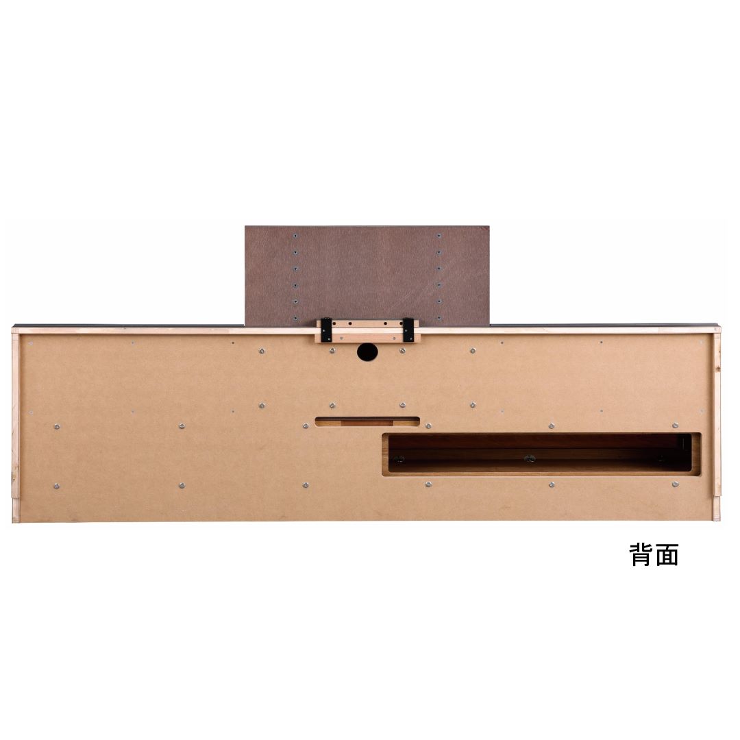 TVボード モーデンⅡ　ウォールナット・ホワイトオーク　壁掛けタイプ　バックパネル付き