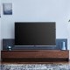 TVボード モーデンⅡ　ウォールナット・ホワイトオーク　壁掛けタイプ　バックパネル付き