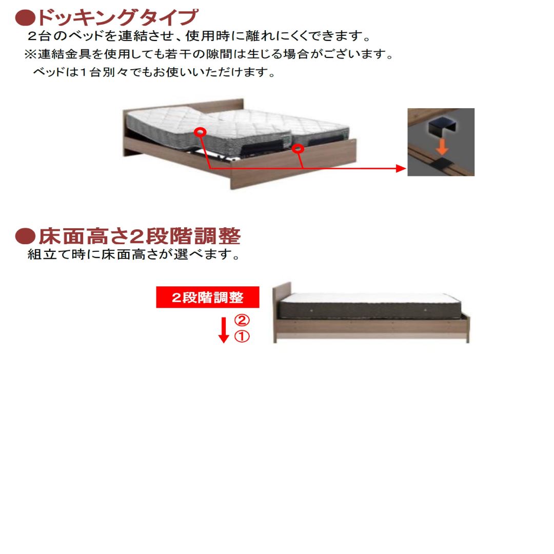電動リクライニングベッドフレーム(非課税品) グランムーブプラス　シングルサイズ 2モータータイプ ワイヤレスリモコン付属