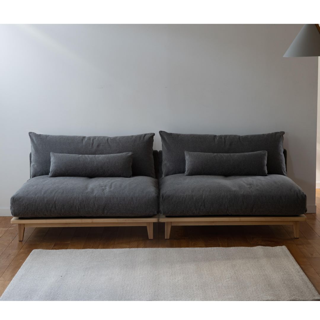 ワイドソファ　幸せになるソファ FUM-SF005 ファブリック　ペット対応張地/コーデュロイ張地