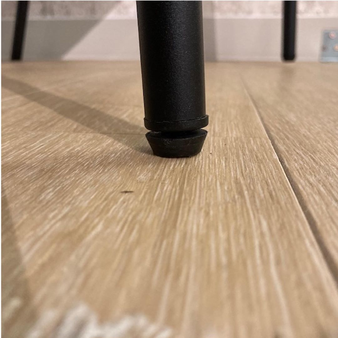 ダイニングチェア F513 ダークグレー・ライトグレーファブリック