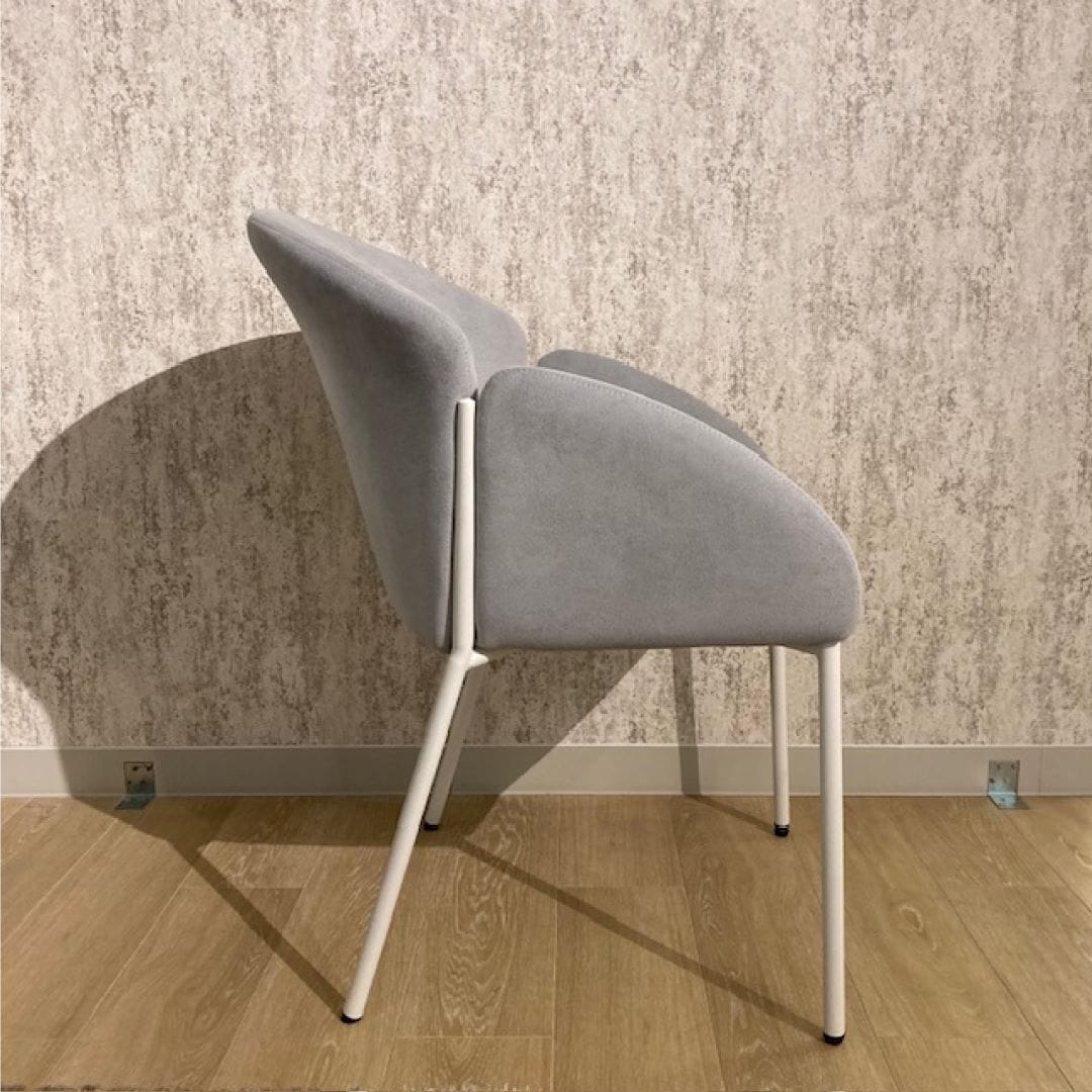 専用定価2万円ダイニングチェア　グレー、ファブリック　汚れなし ダイニングチェア 2脚セット 北欧 おしゃれ ダイニングチェアー