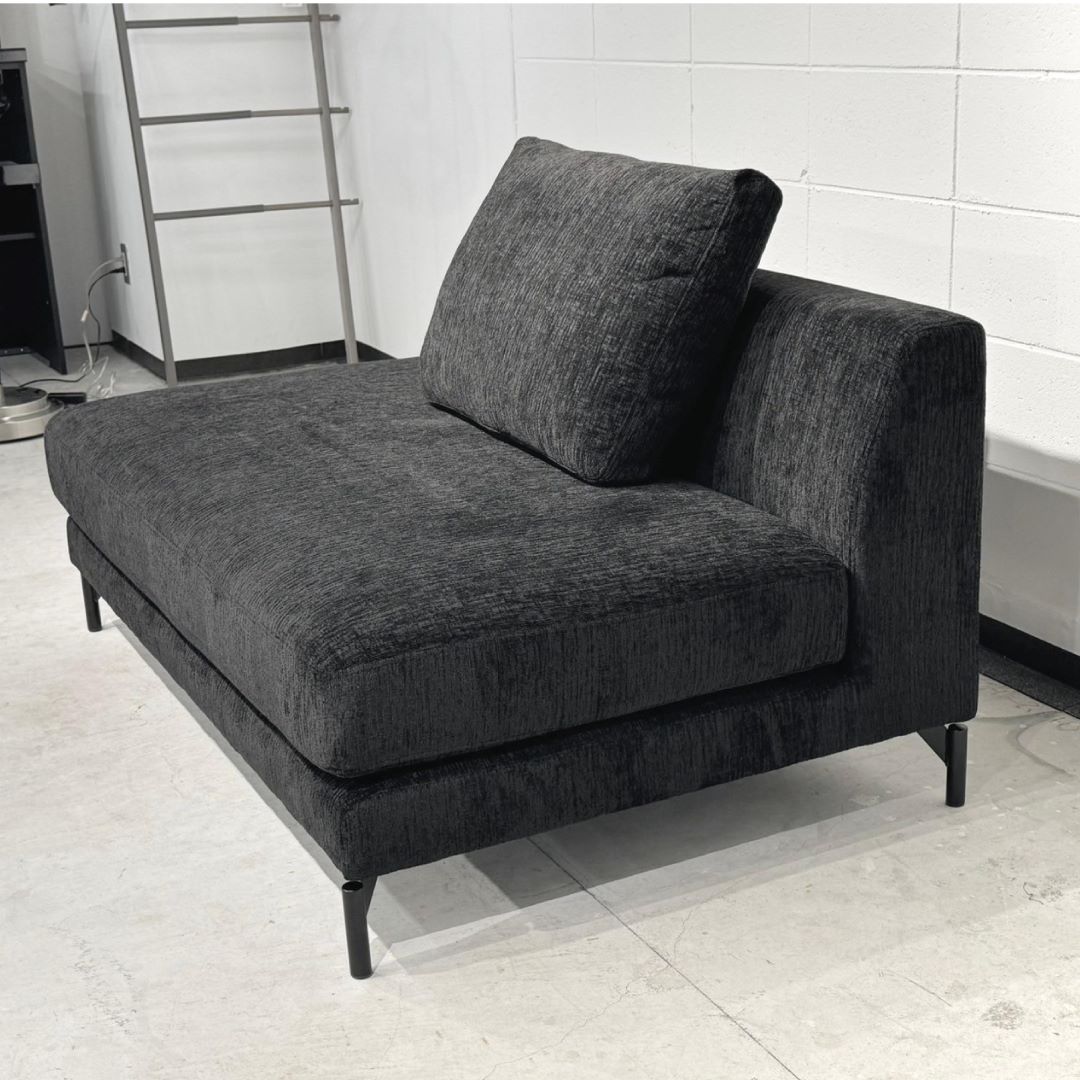 2人掛けソファ FLORENCE(フローレンス) グレー・ブラックファブリック