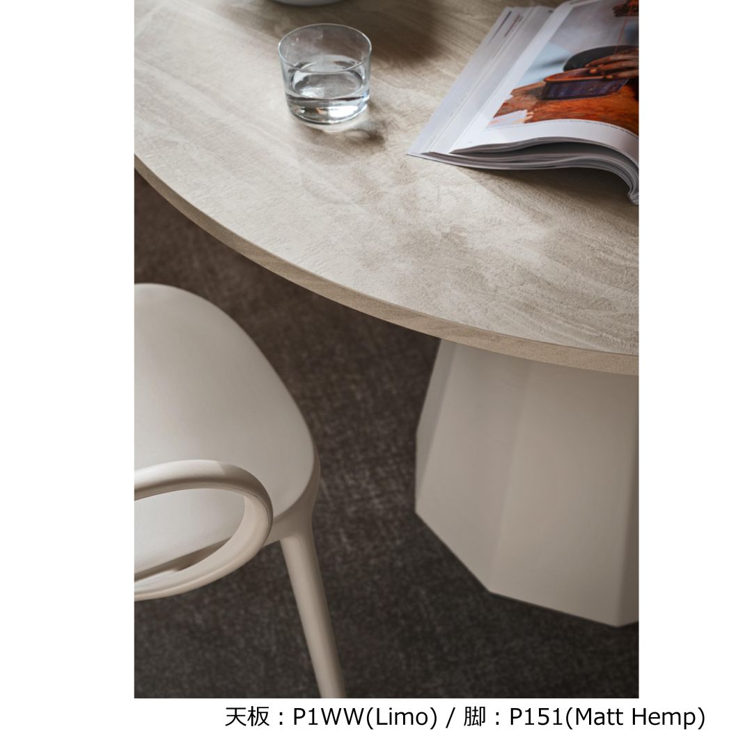 カリガリスアカシアホワイトツリーデザイン円形テーブル 120 フラワー・ガーデニング カリガリスアカシアホワイトツリー