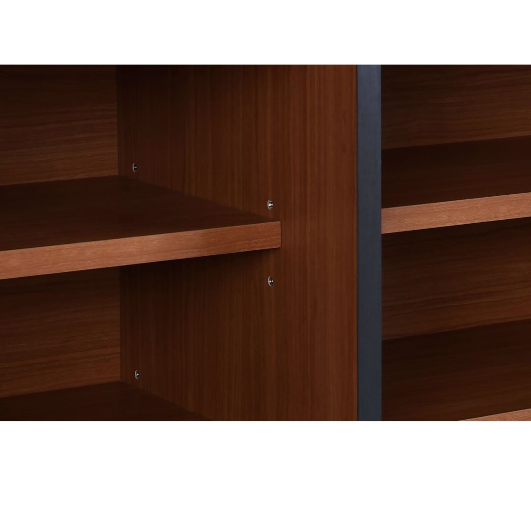 サイドボード ワイス 観音扉 ガラス扉 引き出し付 レッドオーク | 収納