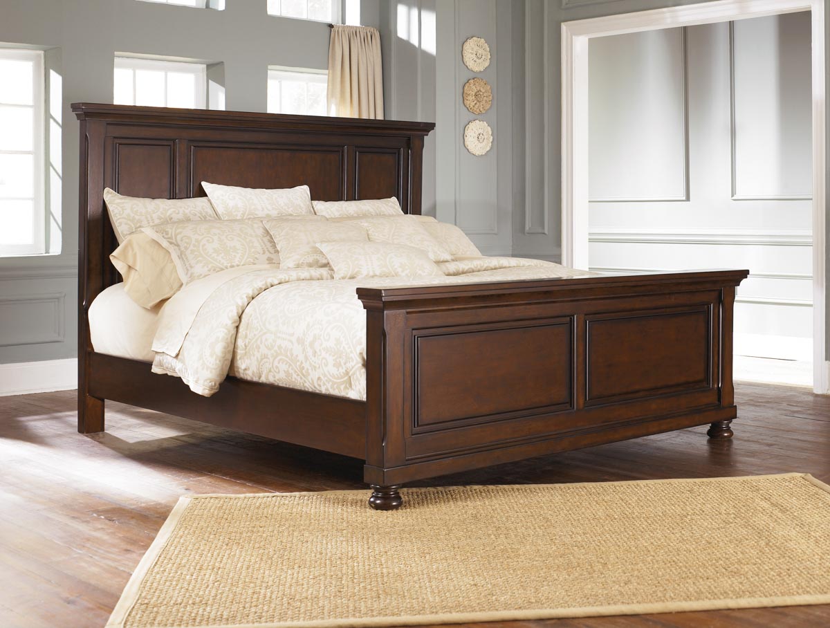 ASHLEY】【King】Porter Panel Bed Frame ［size:W213 D232 H153cm 