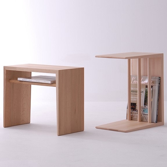 サイドテーブル 2WAY SIDE TABLE ac-cent NK-316-O オーク・ブナ