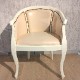 【展示現品アウトレット】Saltarelli サルタレッリ Florence フローレンス Tea Armchair Ivory アームチェア 一人掛け イタリア製 姫系 アンティーク クラシック