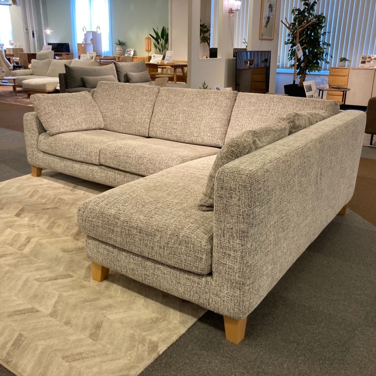 展示現品アウトレット】カウチソファ フレッド2 張地：J201GL(グレー