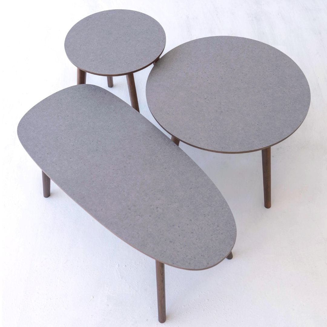 ラウンドテーブル PAL センターテーブル 円型 丸 楕円形 幅60cm/39.5