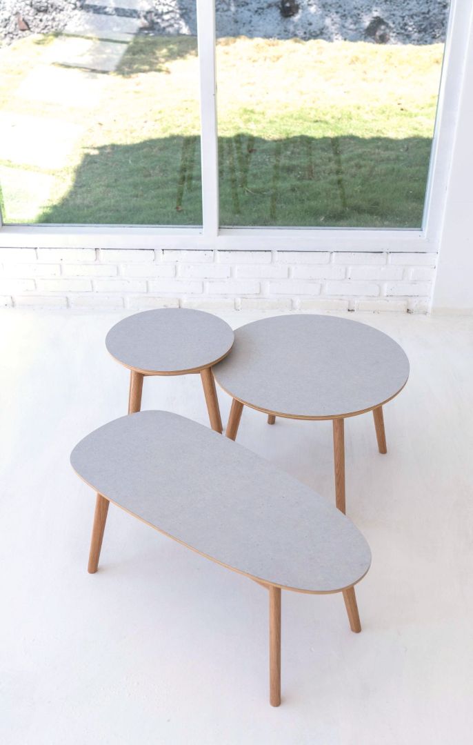 ラウンドテーブル PAL センターテーブル 円型 丸 楕円形 幅60cm/39.5