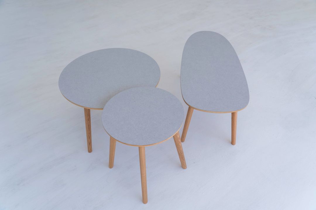 ラウンドテーブル PAL センターテーブル 円型 丸 楕円形 幅60cm/39.5