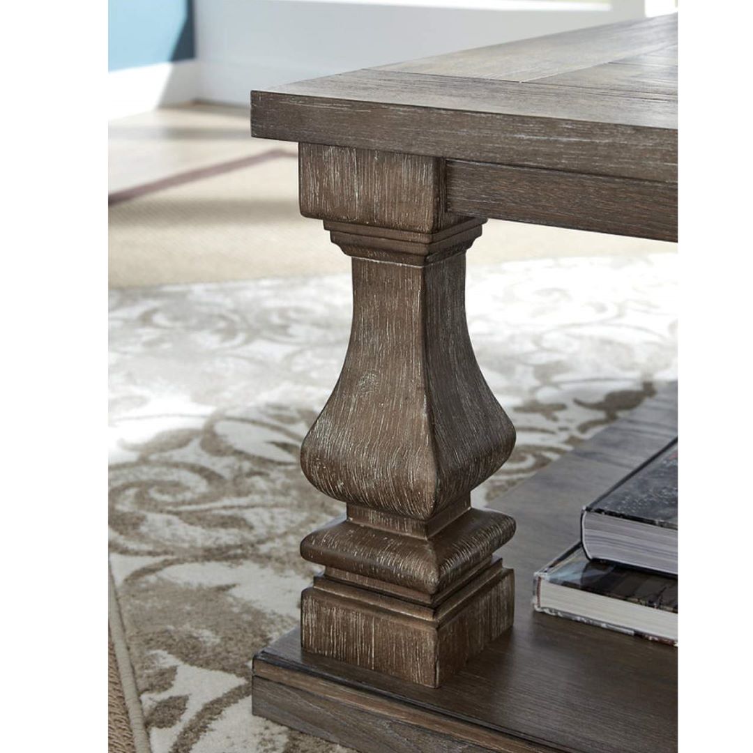 【ASHLEY】Johnelle Rectangular Cocktail Table ［size:W137 D102 H45cm］ T776-1