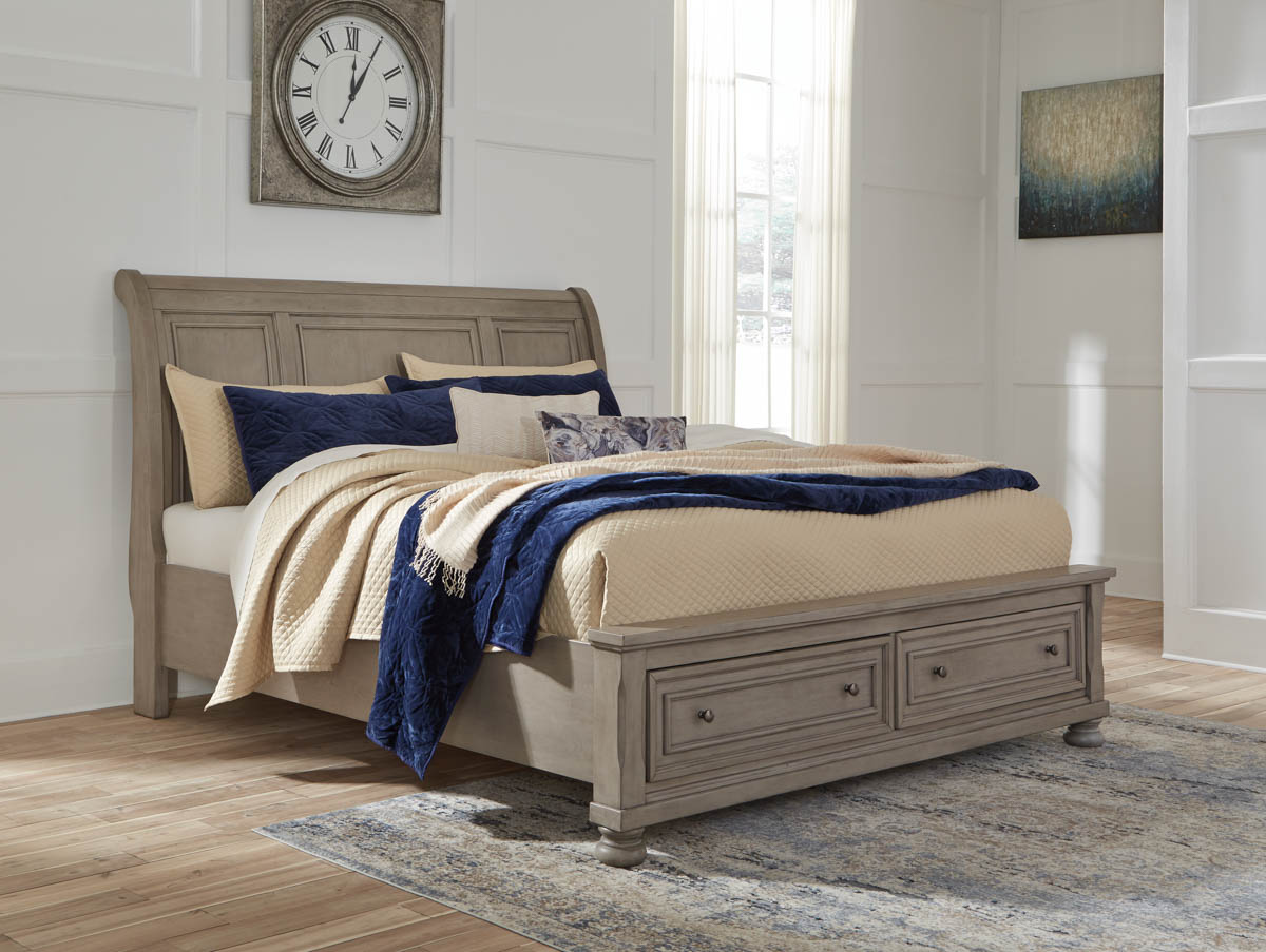 ASHLEYオフィシャルショップ】【King】 Lettner Sleigh Storage Bed 