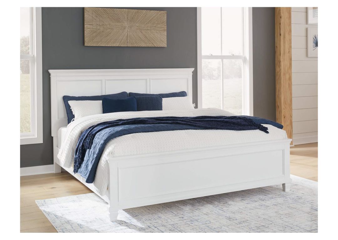 ASHLEY】【King】 Fortman King Panel Bed ［size:W213 D221 H132cm 