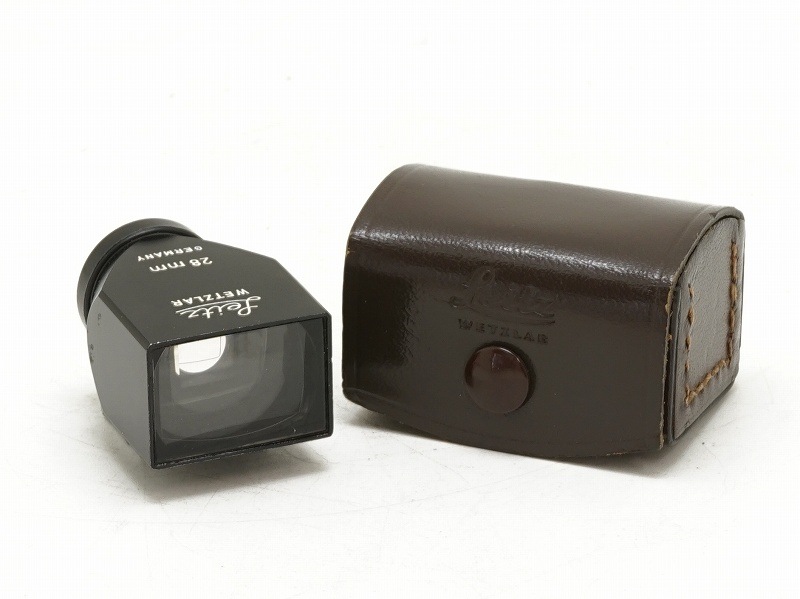美品】 ライカ 28mm ファインダー SLOOZ ライツ 革ケース付き