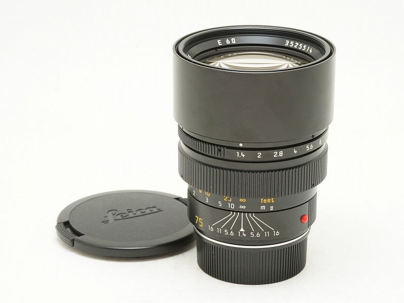 ライカ銘品レンズLeicaズミルックスSummilux-M 75mm/f1.4 Leica(ライカ) SUMMILUX-M 75mm F1.4 352万台 (NL-4989) | 【中古