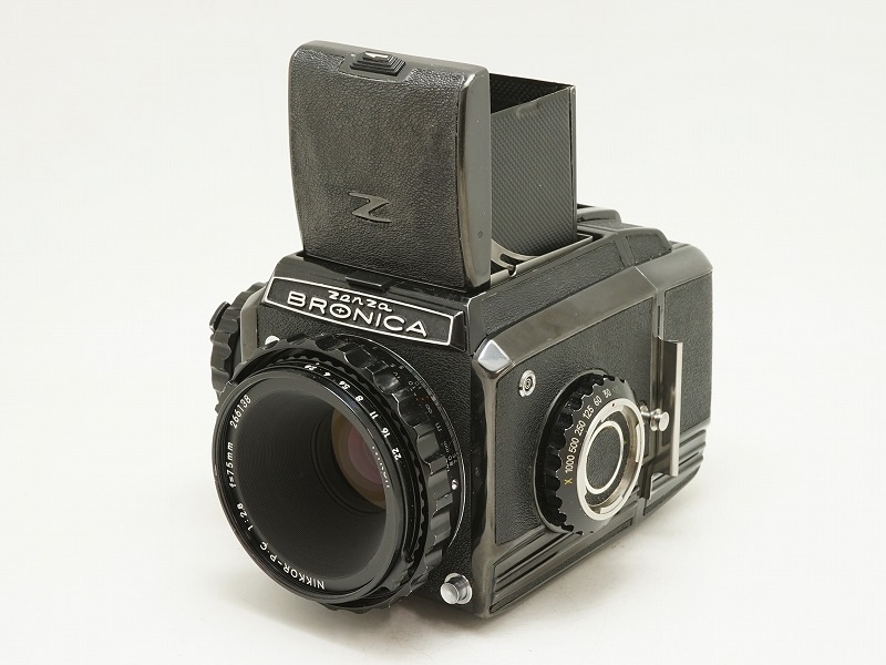 �ڰ�����BRONICA(�֥��˥�)��ZENZA BRONICA S2A �֥�å���75/2.8�ա�(NI-4347)