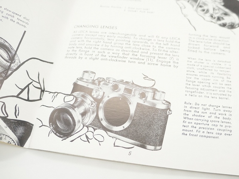 Leica(�饤��)��INSTRUCTIONS for the use of the Leica Camera Models c,f&g (�Ѹ�) (TO-0847)�ڥ쥿���ѥå��饤��ȯ������/����������ô��