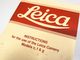 Leica(�饤��)��INSTRUCTIONS for the use of the Leica Camera Models c,f&g (�Ѹ�) (TO-0847)�ڥ쥿���ѥå��饤��ȯ������/����������ô��