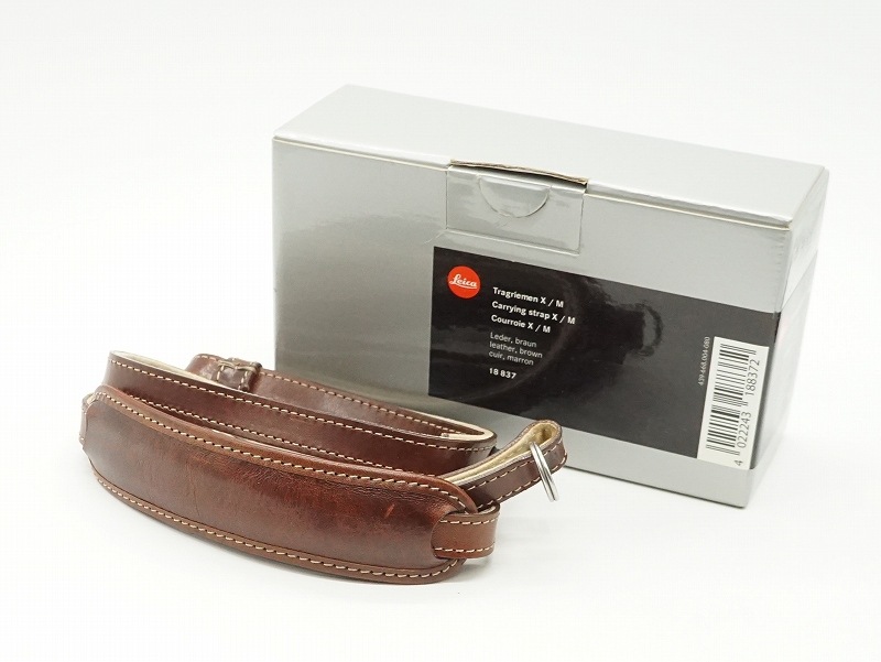 Leica(ライカ) X用キャリングストラップ ＜レザー ブラウン＞ 18837