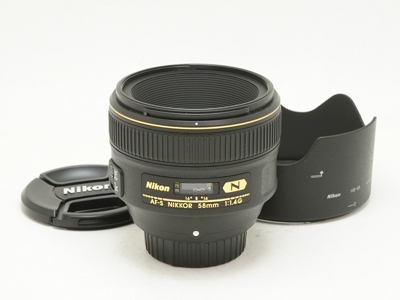 Nikon (ニコン) AF-S NIKKOR 58mm F1.4G 元箱付き Nikon(ニコン) AF-S 58mm F1.4G (NJ-7317) | 【中古】ニコン