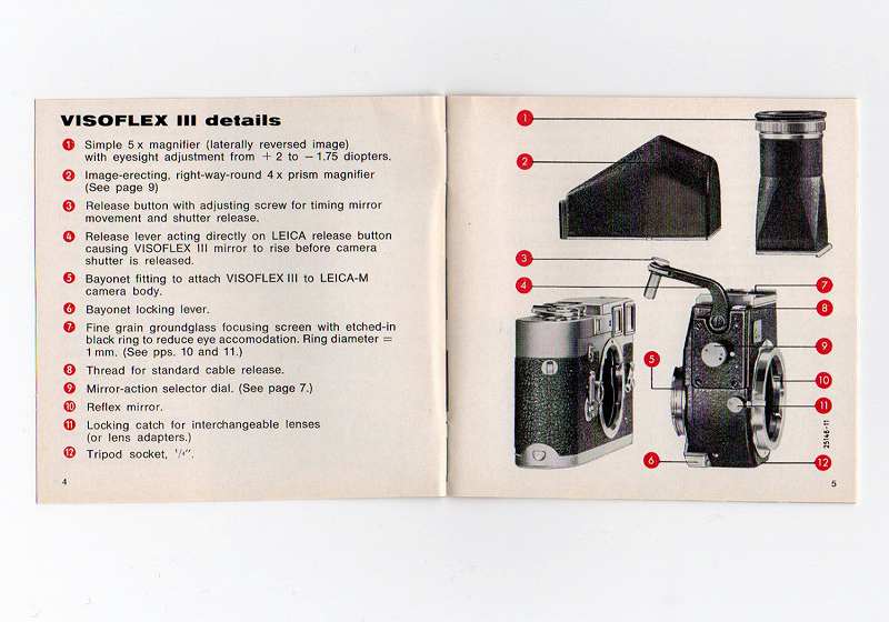 LEICA(�饤��)��VISOFLEX III  �ӥ��ե�å��� III���谷������(�Ѹ�)��(NAC-3095)�ڥ쥿���ѥå��饤��ȯ������/����������ô��