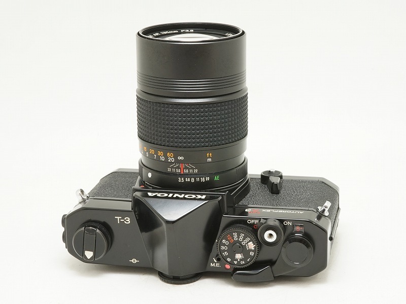 �ڰ�����Konica(���˥�)��AUTOREFLEX T3 �֥�å���135/3.5�ա�(NI-4385)