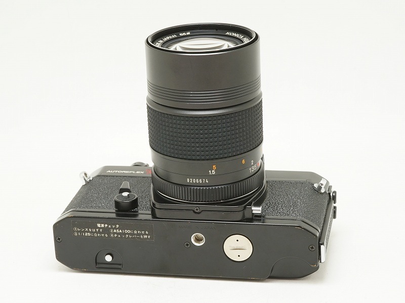 �ڰ�����Konica(���˥�)��AUTOREFLEX T3 �֥�å���135/3.5�ա�(NI-4385)