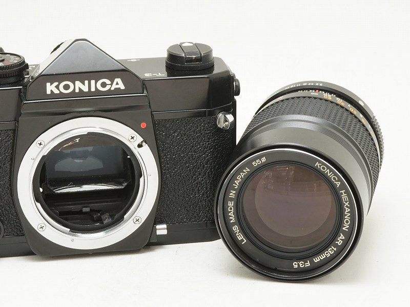 �ڰ�����Konica(���˥�)��AUTOREFLEX T3 �֥�å���135/3.5�ա�(NI-4385)