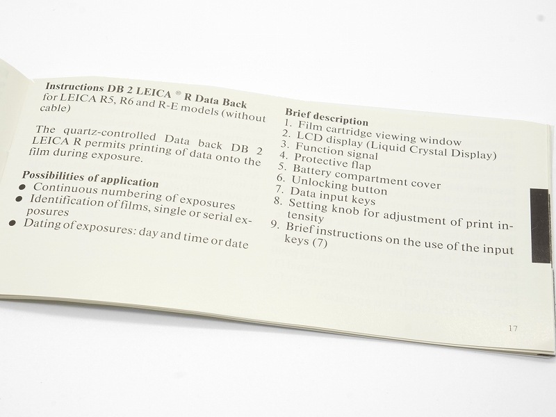 LEICA(�饤��)���ǡ����Хå�����DB2�䡡�谷������ (�Ѹ�+����)���åȡ�(TO-0781)�ڥ쥿���ѥå��饤��ȯ������/����������ô��