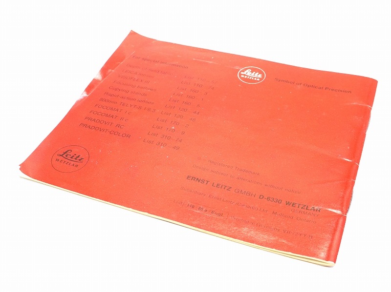 LEICA(�饤��)��M5(�Ѹ�)���谷������ (TO-0839)���ڥ쥿���ѥå��饤��ȯ������/����������ô��