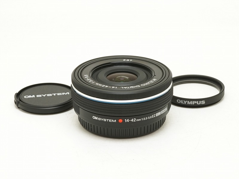 OLYMPUS(�����ѥ�)��M.ZUIKO DIGITAL ED 14-42mm F3.5-5.6 EZ �֥�å���(NJ-7524)